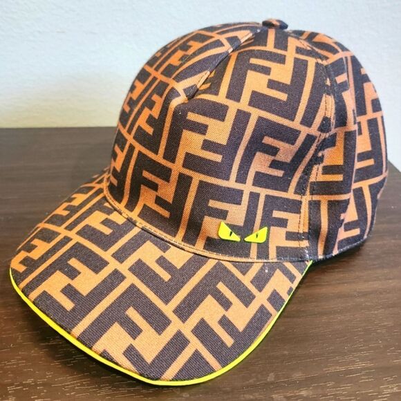Fendi FF Zucca Monogram Monster Eyes Cap - Picture 1 of 8
